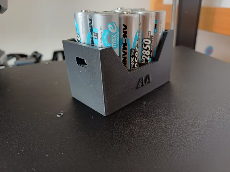 Decoration tray for AA or AAA batteries