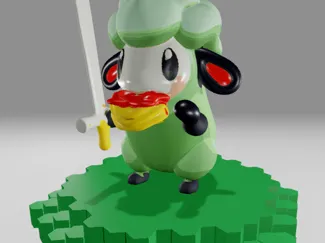 grass sheep eating lasagna