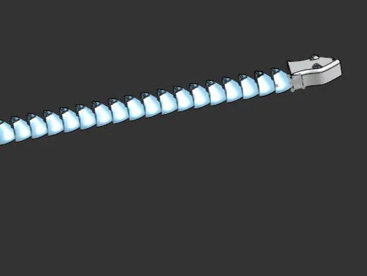 Print-in-place articulated snake