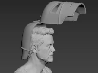 helmet mark1 and head tony stark