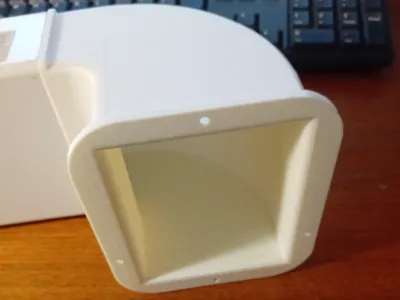 90° exhaust adapter to 54x110 mm tubing