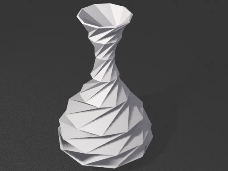low polly vase