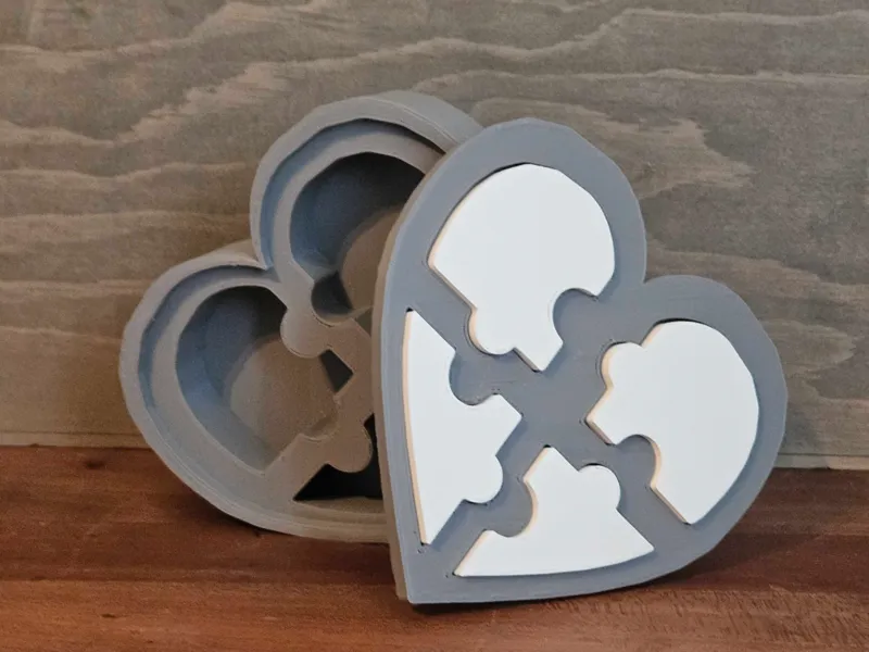 Heart Puzzle Box