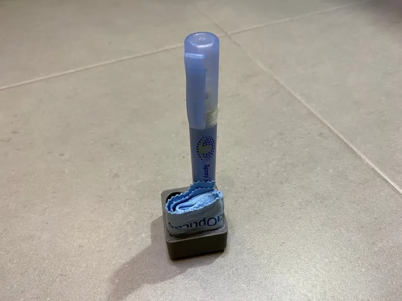 Glasses cleaning pen holder Gridfinity