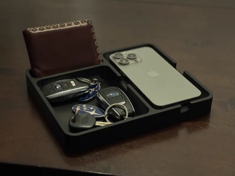 Phone Wallet and Keys Tray