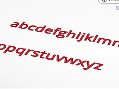 whole alphabet in sans font 