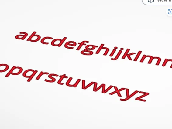 whole alphabet in sans font 