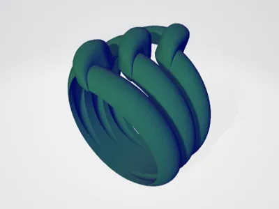 3 Tube Womens Ring