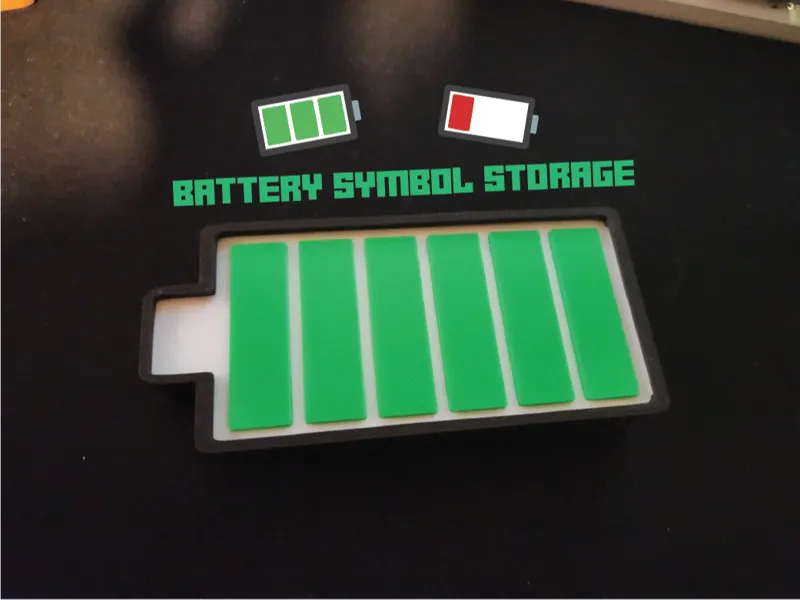 Battery Symbol Storage for AA