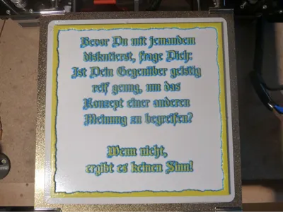Sign: Concept of the other opinion (DE & EN)