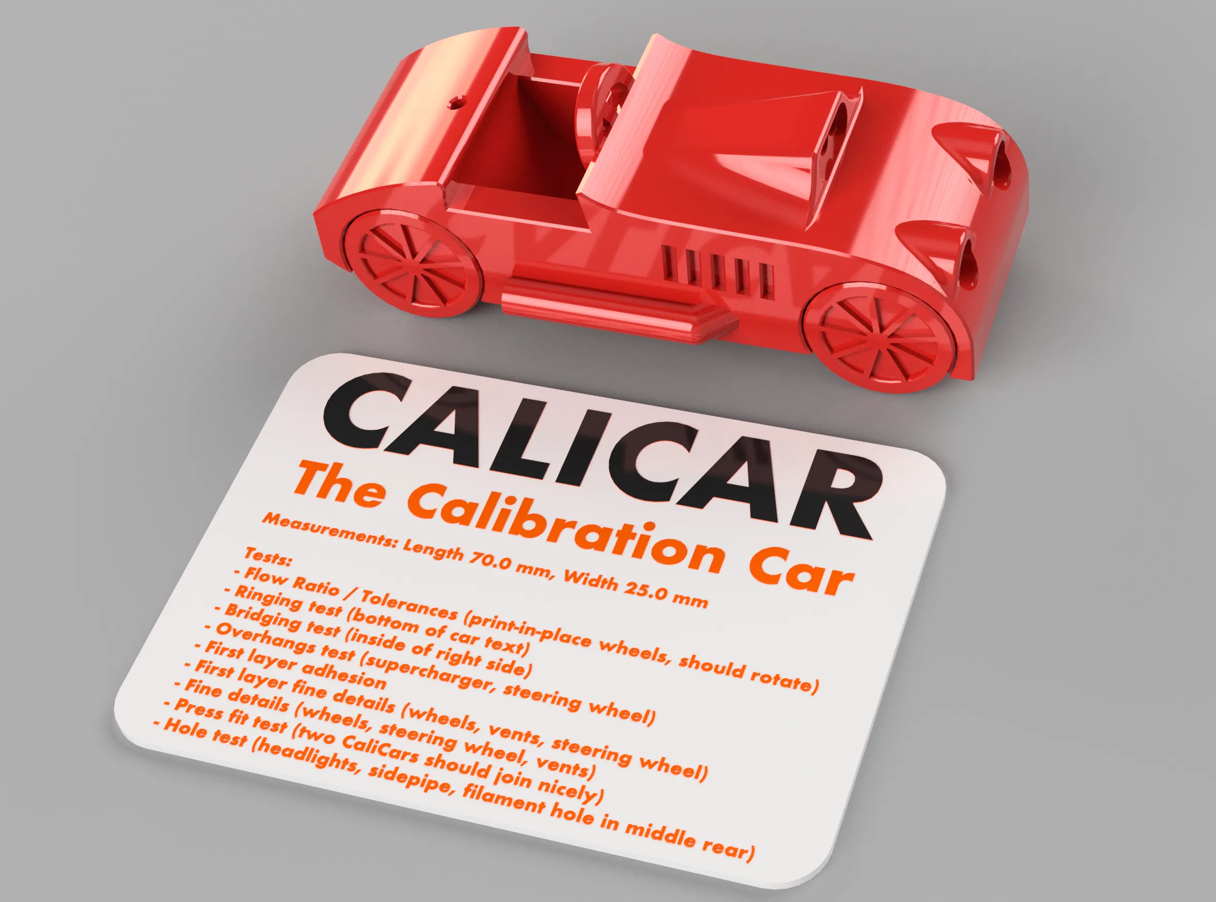 CaliCar - The Calibration Car by humebeam MakerWorld: Download Free 3D ...
