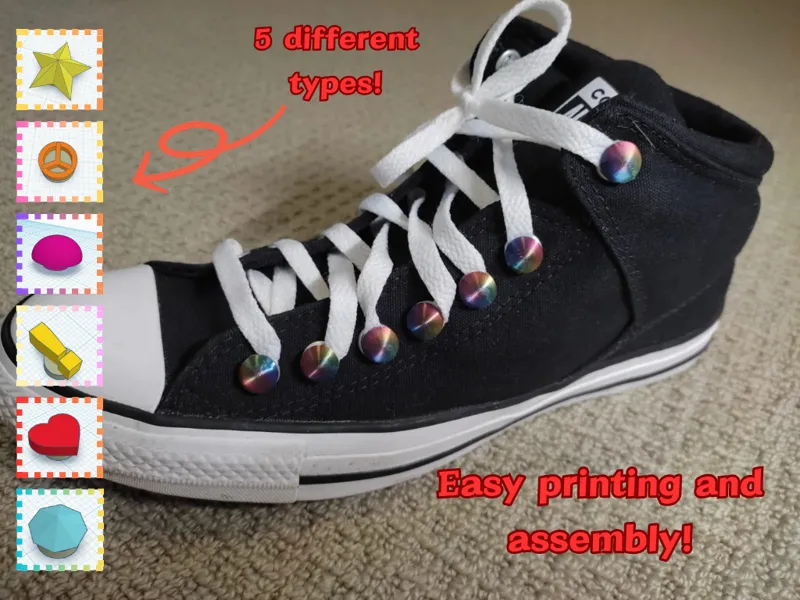Shoe screw jewel