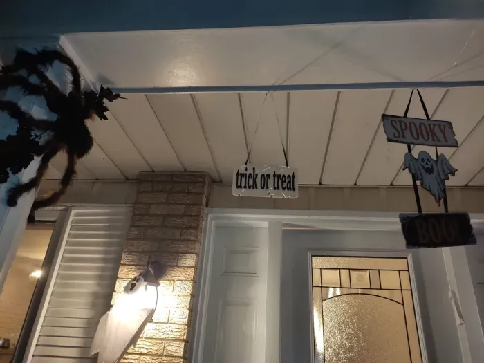 trick or treat sign