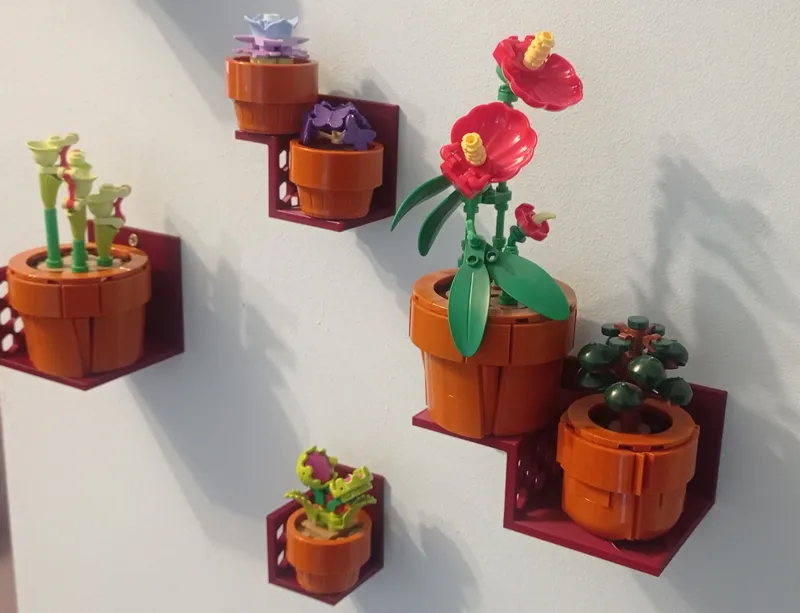 Brick Tiny Plants (10329) wall shelf