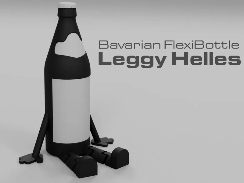 Beer Bottle with Flexi Legs - Leggy Helles