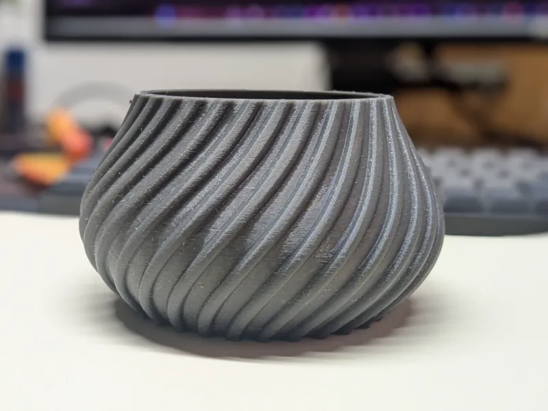 Spiral Cactus Pot – A 3D Printed Minimalist Design