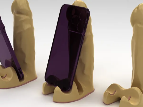 Support de téléphone forme suggestive