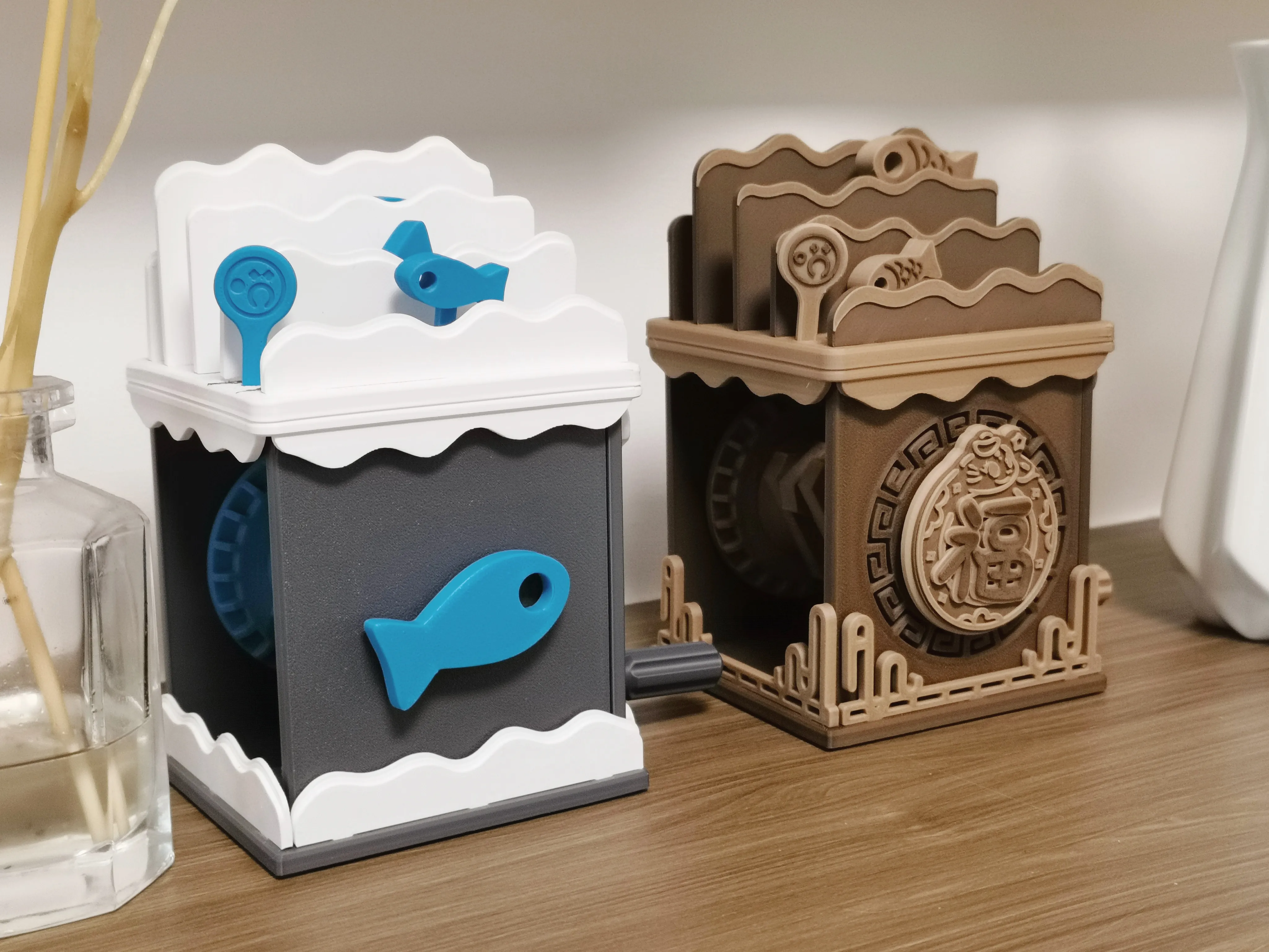 Movable Fish Jumping Little Fish 【Hand-cranked Movable Toy】 - Free 3D Print Model ...