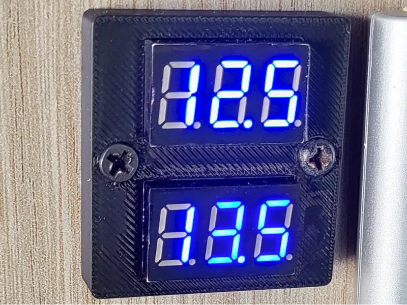 Dual LED Display Panel wall plate