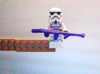Brick minifig Thompson SMG gun