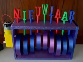 dancing letters, casing