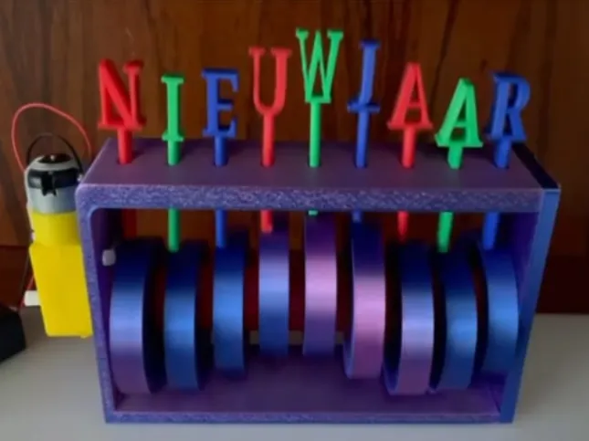 dancing letters, casing
