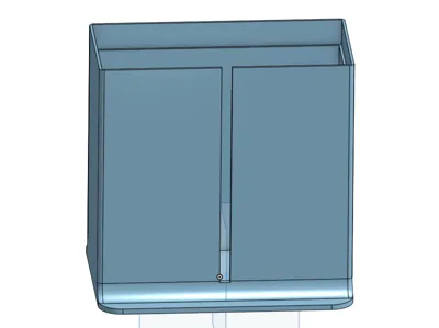 Toilet roll holder - Three part model