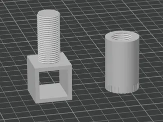 Adjustable leg for aluminum profile 20 x 20