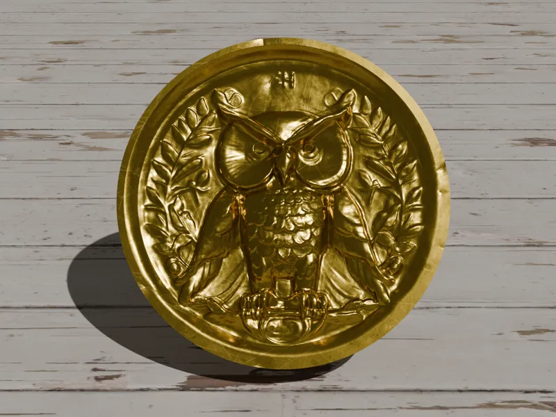 Owl of Athena Fictional Coin