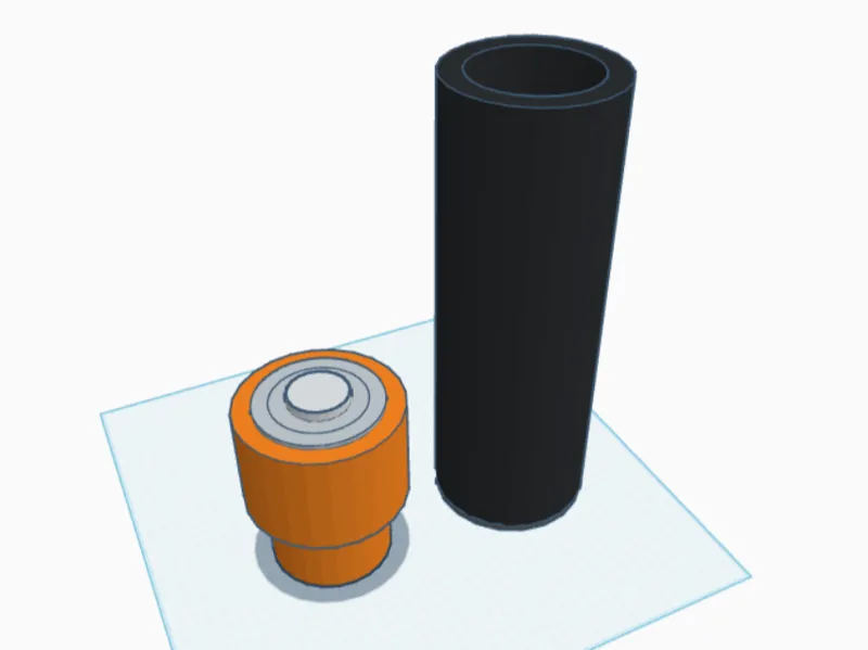 AA battery container
