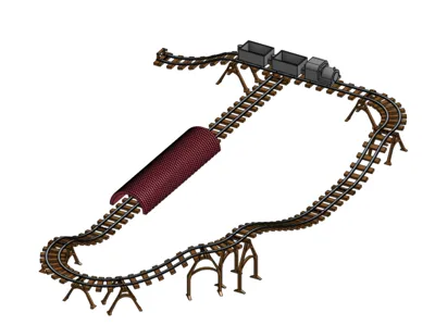 Modular train track system