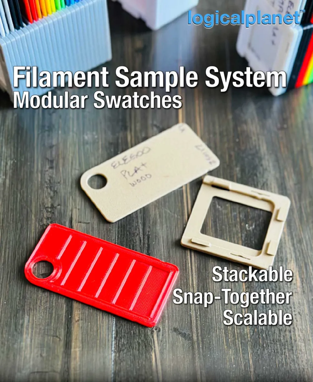Modular Filament Sample (Swatch) System by LogicalPlanet MakerWorld ...
