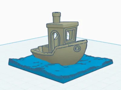benchy in water