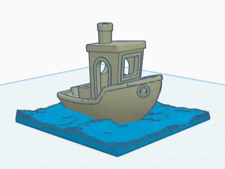 benchy in water