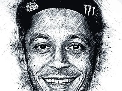 HueForge Valentino Rossi 