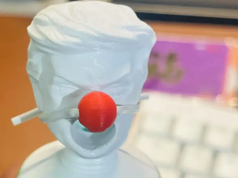 Trump toothpaste head decoration + small ball costume by user ...