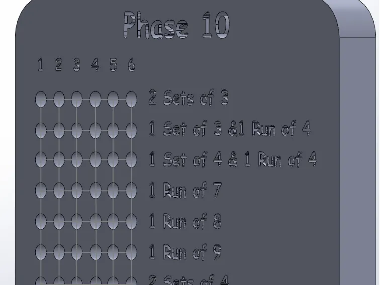 Phase 10 board