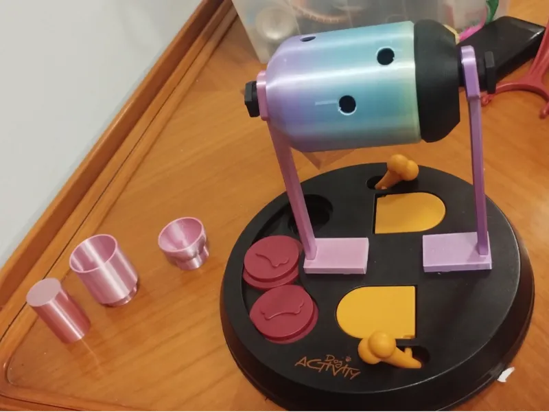 treat dispenser mod for dog / cat activity