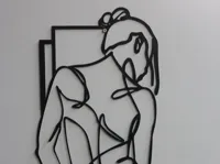 Décoration murale 2D silhouette manga — photo 1