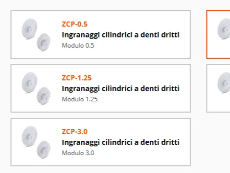 ingranaggi cilindrici denti dritti