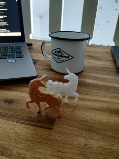 Articulated Unicorn Keychain