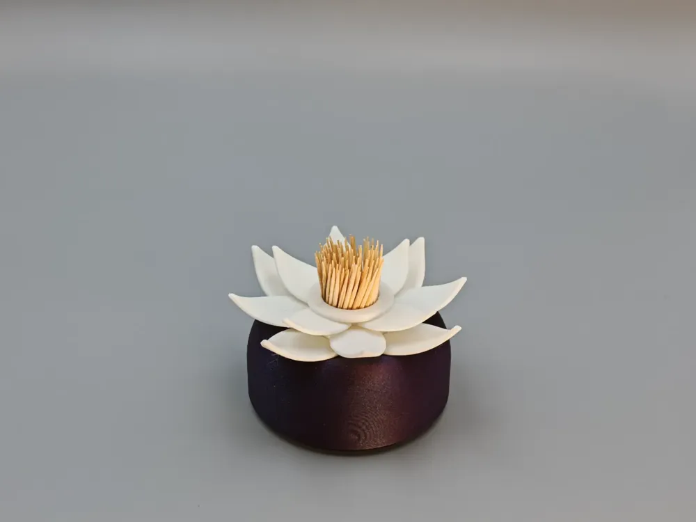 Lotus Toothpick Holder - Free 3D Print Model - MakerWorld