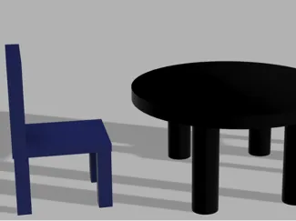 doll house table and chairs 