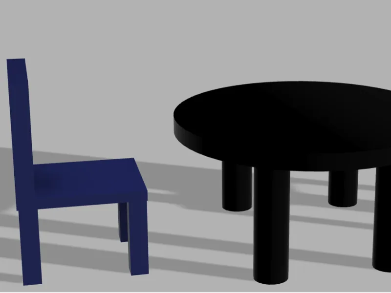 doll house table and chairs 