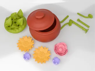Valentine's Day pot