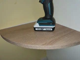 Corner shelf supports, very low profile