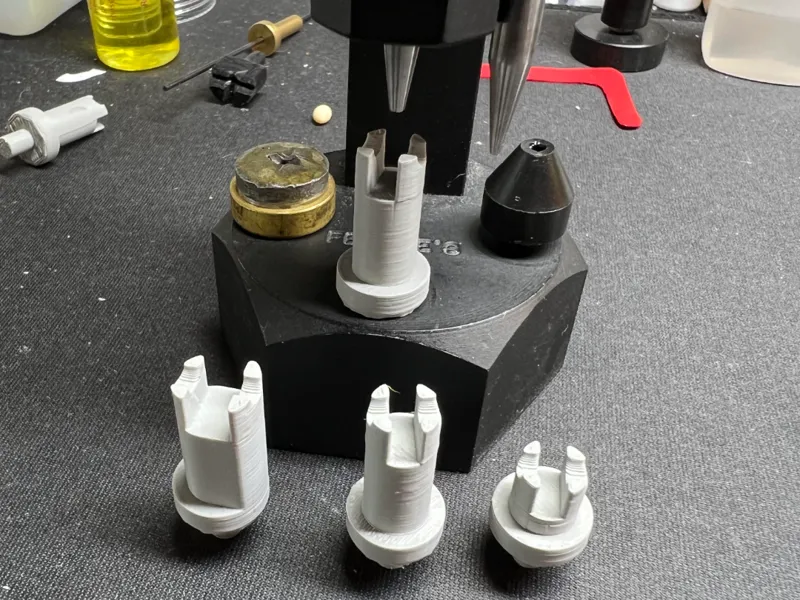 Piccolo Pin Block Anvils - Feree's Pin Block