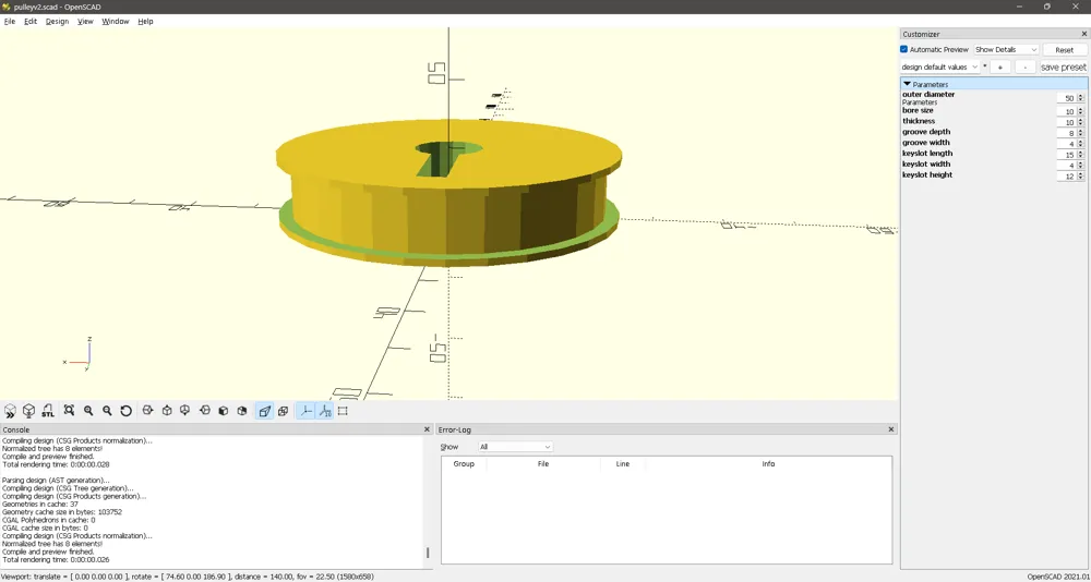 Simply Pulley Generator V1 - Free 3D Print Model - MakerWorld