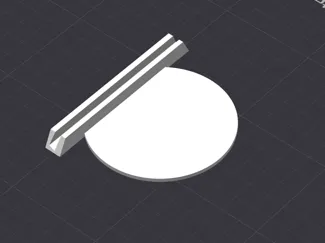 Litophane stand with round base (Litophane)