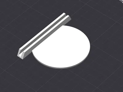 Litophane stand with round base (Litophane)